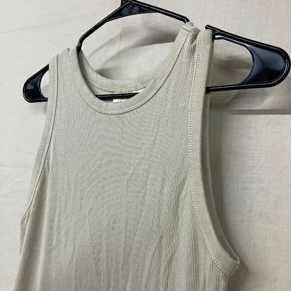 NWT Universal Thread Women's Tan Size Large Rib-Knit Maxi Bodycon Dress Pullover - Picture 3 of 12